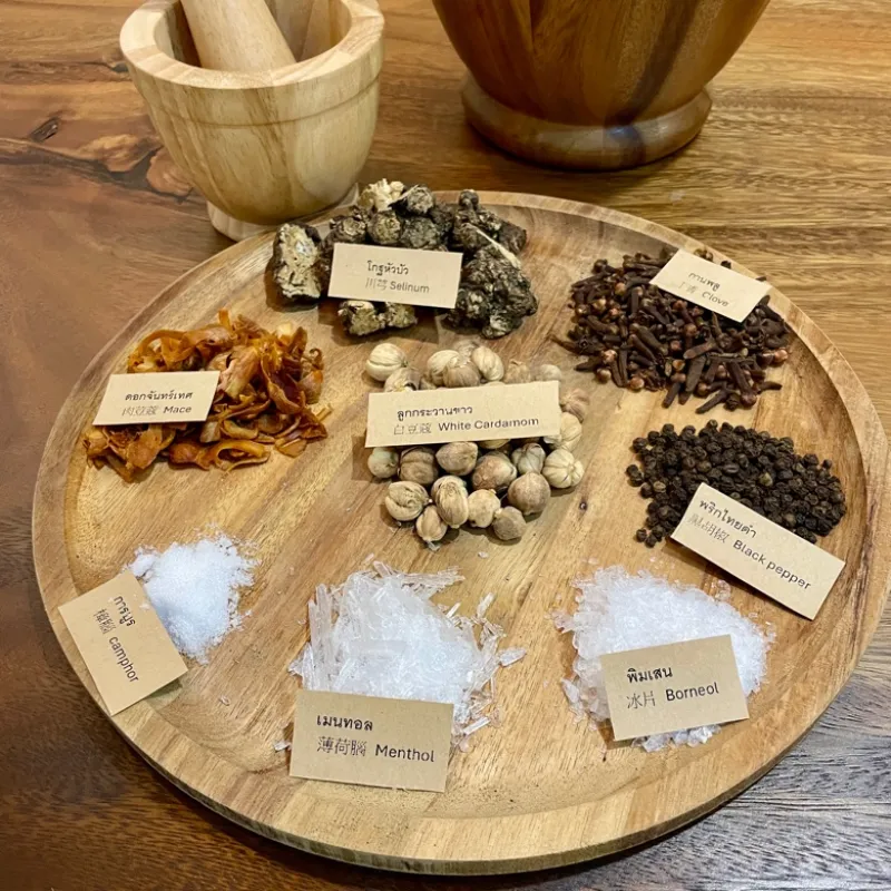 DIY Herb Inhaler class at ThaiScent Bangkok